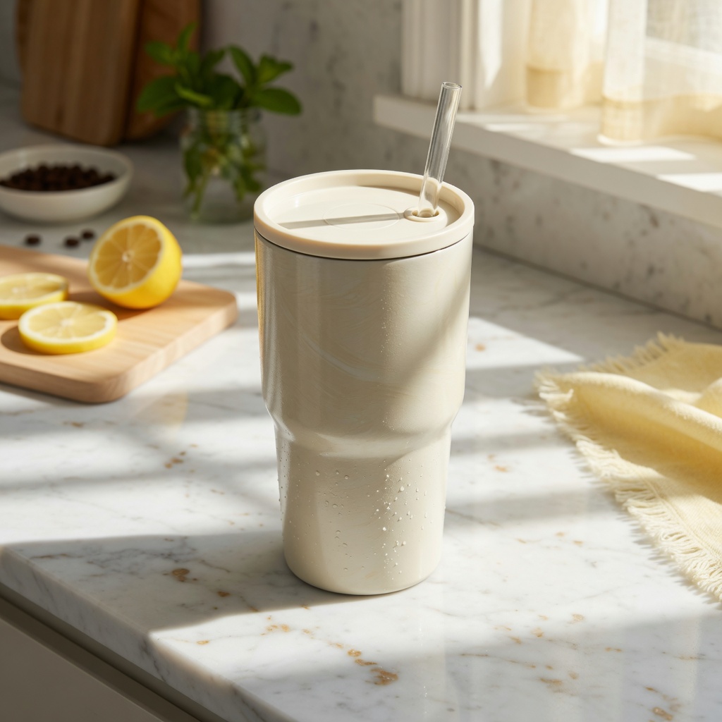 Cream Sip Tumbler